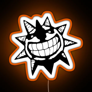 Soul Eater Sun RGB neon sign orange