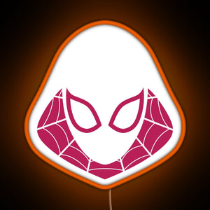 Spider Gwen RGB neon sign orange