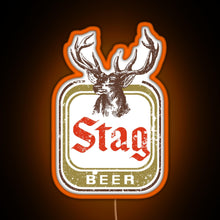 Charger l&#39;image dans la galerie, Stag Beer RGB neon sign orange