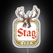 Charger l&#39;image dans la galerie, Stag Beer RGB neon sign white 