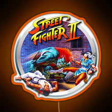 Charger l&#39;image dans la galerie, Street Fighter II RGB neon sign orange