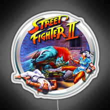 Charger l&#39;image dans la galerie, Street Fighter II RGB neon sign white 