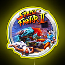 Charger l&#39;image dans la galerie, Street Fighter II RGB neon sign yellow