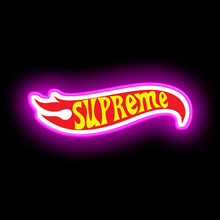 Charger l&#39;image dans la galerie, supreme hot wheels led sign neon wall acrylic