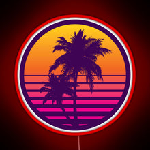 Charger l&#39;image dans la galerie, Synthwave Sunset RGB neon sign red