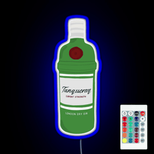 Charger l&#39;image dans la galerie, Tanqueray gin bottle RGB neon sign remote