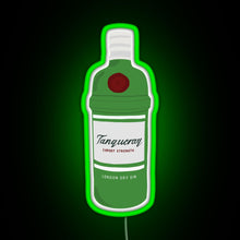 Charger l&#39;image dans la galerie, Tanqueray gin bottle RGB neon sign green