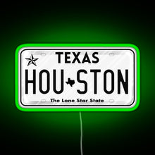 Charger l&#39;image dans la galerie, Texas License Plate RGB neon sign green