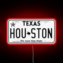 Charger l&#39;image dans la galerie, Texas License Plate RGB neon sign red