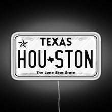 Charger l&#39;image dans la galerie, Texas License Plate RGB neon sign white 