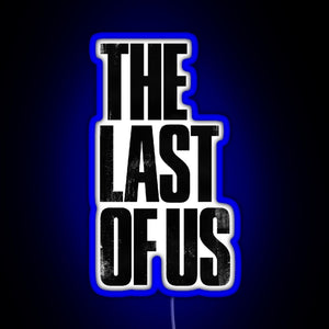 The last of us RGB neon sign blue