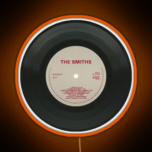 the smiths music disc RGB neon sign orange