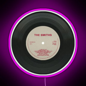 the smiths music disc RGB neon sign  pink