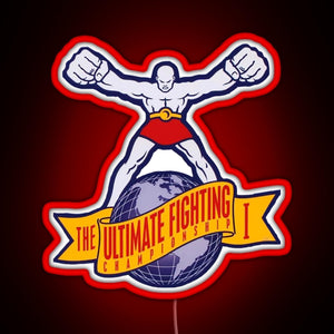 The Ultimate Fighting Championship I RGB neon sign red