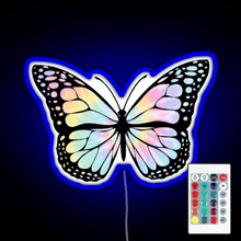 Charger l&#39;image dans la galerie, Tie Dye Butterfly RGB neon sign remote