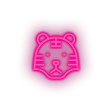 Charger l&#39;image dans la galerie, pink tiger led animal carnivore cartoon fauna tiger wild zoo neon factory