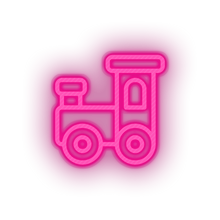 Charger l&#39;image dans la galerie, pink toys family train children baby play child kid choo toy led neon factory