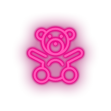 Charger l&#39;image dans la galerie, pink toys stuffed family children baby toy child teddy kid bear play led neon factory