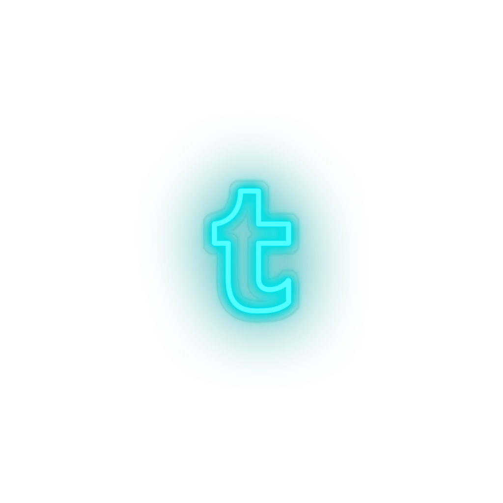 tumblr social network brand logo Neon led factory