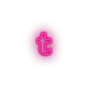pink tumblr social network brand logo led neon factory