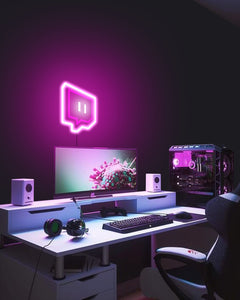 twitch neon sign