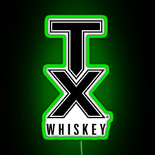 Charger l&#39;image dans la galerie, tx whiskey RGB neon sign green