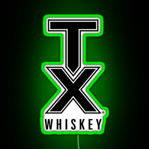 tx whiskey RGB neon sign green