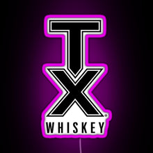 Charger l&#39;image dans la galerie, tx whiskey RGB neon sign  pink