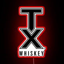 Charger l&#39;image dans la galerie, tx whiskey RGB neon sign red