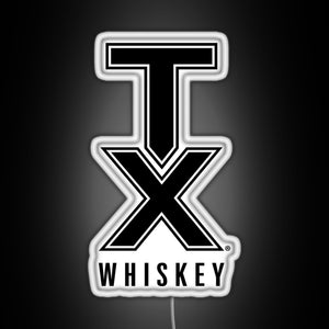 tx whiskey RGB neon sign white 