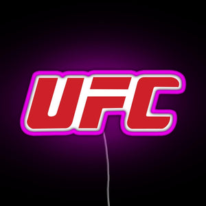UFC MMA BOXING RGB neon sign  pink