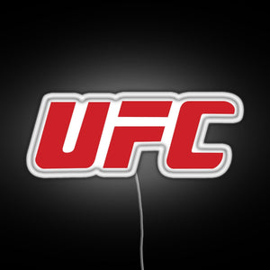 UFC MMA BOXING RGB neon sign white 