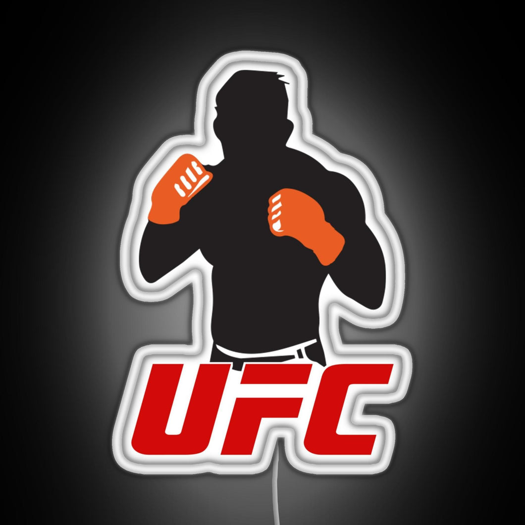 UFC RGB neon sign white 