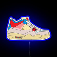 Charger l&#39;image dans la galerie, Union x Jordan 4 Guava ice RGB neon sign blue