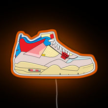 Charger l&#39;image dans la galerie, Union x Jordan 4 Guava ice RGB neon sign orange