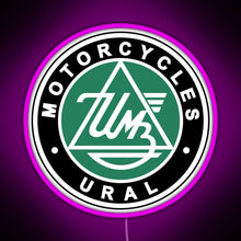 Charger l&#39;image dans la galerie, URAL MOTORCYCLES RGB neon sign  pink