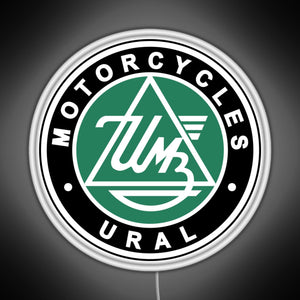 URAL MOTORCYCLES RGB neon sign white 