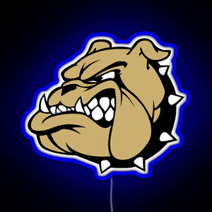 USMC Bulldog RGB neon sign blue