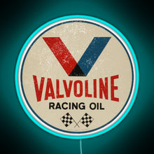 Charger l&#39;image dans la galerie, Valvoline Racing Sign RGB neon sign lightblue 