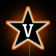 Charger l&#39;image dans la galerie, vanderbilt football FBS 3 RGB neon sign orange