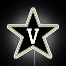 Charger l&#39;image dans la galerie, vanderbilt football FBS 3 RGB neon sign white 