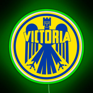 Victoria Motorrad I RGB neon sign green