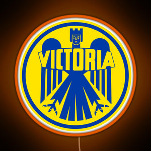 Victoria Motorrad I RGB neon sign orange