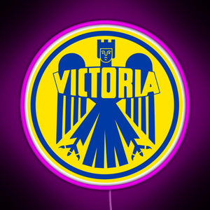 Victoria Motorrad I RGB neon sign  pink