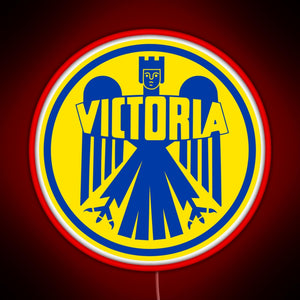 Victoria Motorrad I RGB neon sign red