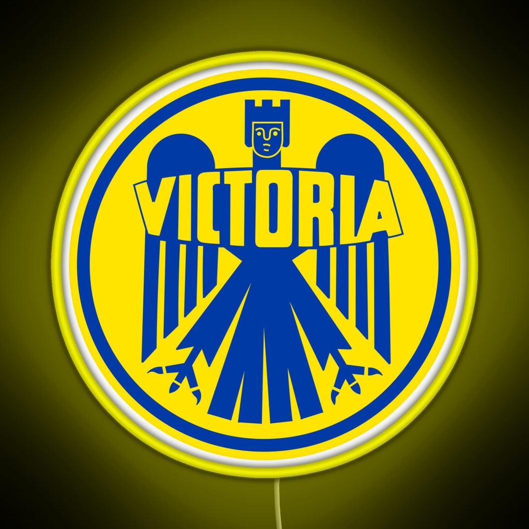 Victoria Motorrad I RGB neon sign yellow