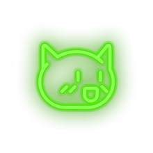 Charger l&#39;image dans la galerie, green video game cat led neon factory