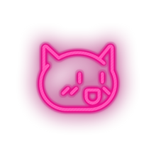 Charger l&#39;image dans la galerie, pink video game cat led neon factory