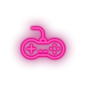 pink video game controller led neon factory