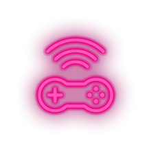 Charger l&#39;image dans la galerie, pink video game controller wifi led neon factory